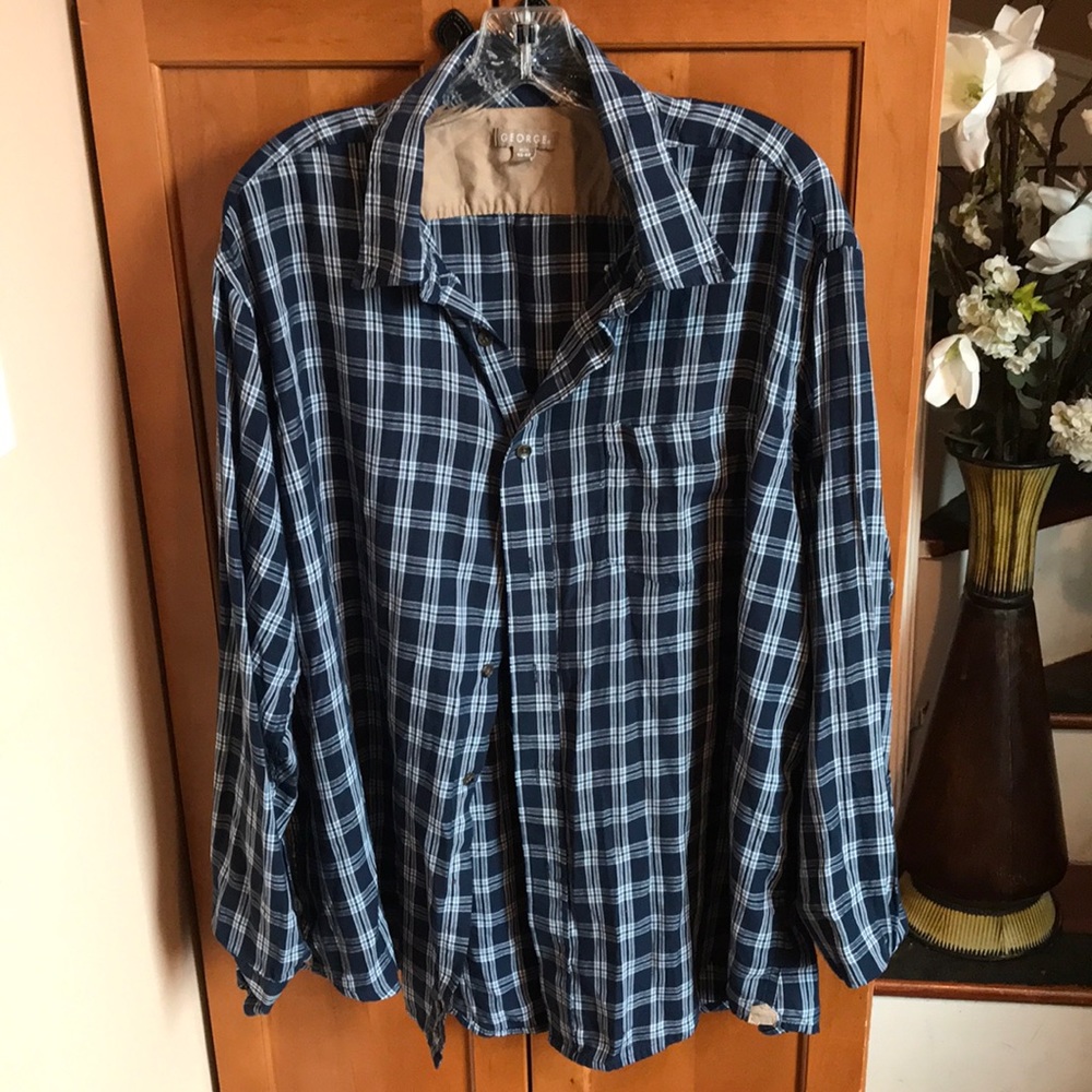 Gently used George Button Up Long-sleeve size XL